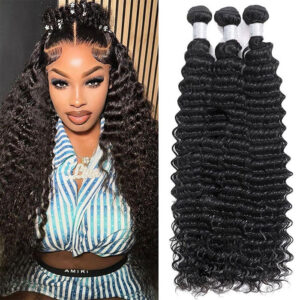 Deep Wave Virgin Human Hair - 4x4 Transparent Lace Closure
