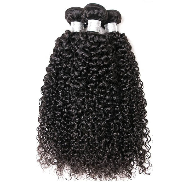 Jerry Curly Virgin Human Hair - 4 Bundle Deal (Extra Volume)