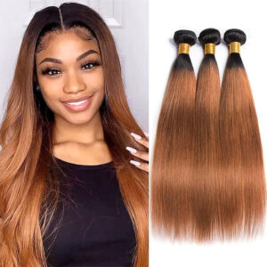 Silky Straight Ombre T1B/30 Human Hair Bundles (1/3/4 Bundle Deals)